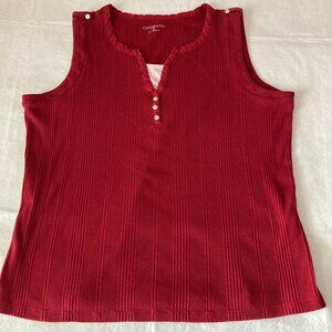 Croft & Barrow Sleeveless Shirt